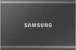 Samsung Portable SSD T7, SSD 1 TB, USB 3.2 Gen.2, 1.050 MB/s Lesen, 1.000 MB/s Schreiben, Externe SSD-Festplatte für iPhone 15 und neuer, Mac, PC, Smartphone und Spielkonsole, Grau, MU-PC1T0T/WW