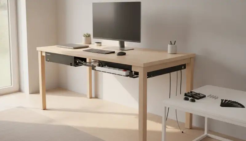 Endlich aufgeräumt: Wie der schwarze Schreibtisch-Kabelkanal dein Büro verwandelt