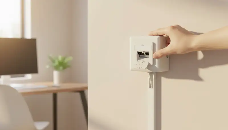 Netzwerk Aufputzdose Installation: Schritt für Schritt